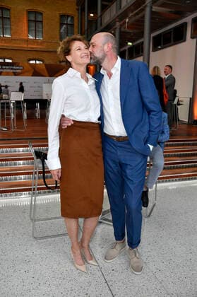 Heike Henkel with husband Paul Meier at the presentation of the 2022 Golden Sports Pyramid at Deutsche Telekom AGs Berlin Representative Office, 20 05 2022 Foto:xN.xKubelkax xFuturexImage