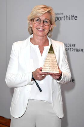 Silvia Neid at the presentation of the 2022 Golden Sports Pyramid at Deutsche Telekom AGs Berlin Representative Office, 20 05 2022 Foto:xN.xKubelkax xFuturexImage