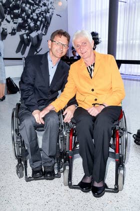 Marianne Buggenhagen with husband Jörg Guests at the presentation of the Golden Sports Pyramid at the Telekom Capital Representative Office in Berlin Copyright Eventpress Golejewski 20 05 2022 Copyright: xEventpressxGolejewskix