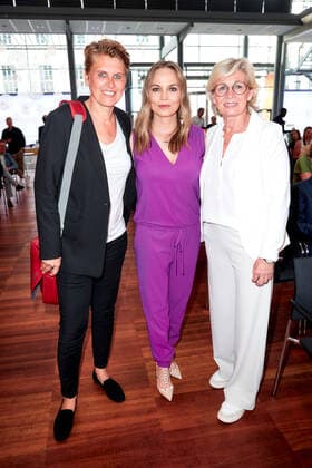 Doris Fitschen, Regina Halmich and Silvia Neid at the presentation of the Golden Sports Pyramid at the Telekom Capital Representative Office in Berlin Copyright Eventpress Golejewski 20 05 2022 Copyright: xEventpressxGolejewskix