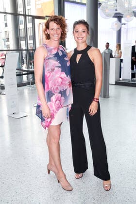 Lena Schöneborn and Ruth Sophia Spelmeyer Preuß at the presentation of the Golden Sports Pyramid at the Telekom Capital Representative Office in Berlin Copyright Eventpress Golejewski 20 05 2022 Copyright: xEventpressxGolejewskix