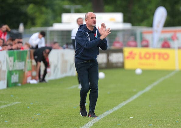 21 05 2022, xovx, soccer Hessenpokal final, TSV Steinbach Haiger Kickers Offenbach coach Ersan Parlatan TSV Steinbach Haiger , exempt Giessen Waldstadion Hesse Germany EN