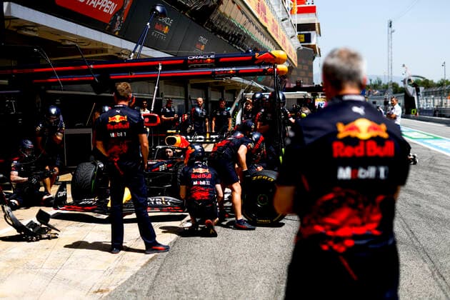 Oracle Red Bull Racing team, F1 Grand Prix of Spain at Circuit de Barcelona Catalunya on May 21, 2022 in Barcelona, Spain Photo by HOCH ZWEI Barcelona Spain