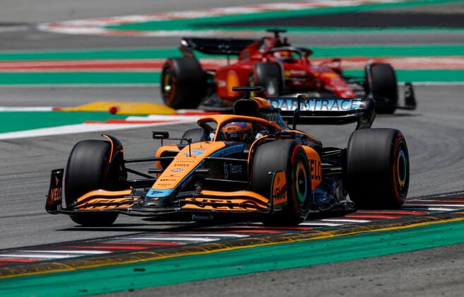 3 Daniel Ricciardo AUS, McLaren F1 Team , F1 Grand Prix of Spain at Circuit de Barcelona Catalunya on May 21, 2022 in Barcelona, Spain Photo by HOCH ZWEI Barcelona Spain