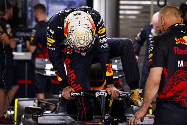 VERSTAPPEN Max (ned), Red Bull Racing RB18, portrait during the Formula 1 Pirelli Grand Premio de Espana 2022, 6th round of the 2022 FIA Formula One World Championship, WM, Weltmeisterschaft on the Circuit de Barcelona-Catalunya, from May 20 to 22, 2022 in Montmelo, Spain - F1 - SPANISH GRAND PRIX 2022 DPPI Panoramic  00122015__R5_0231.JPG_