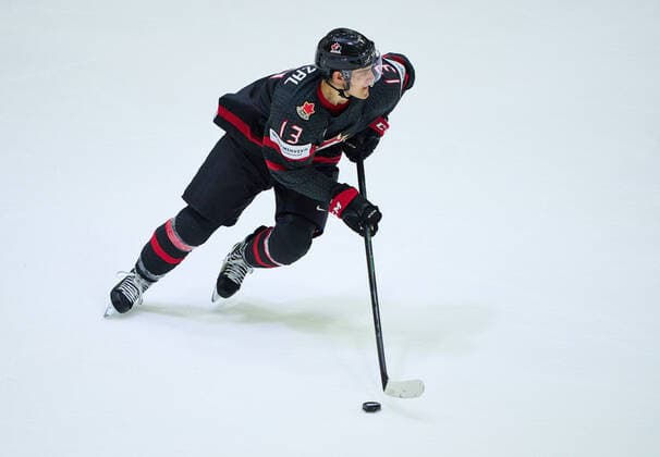 Matt Barzal Nr. 13 of Canada in the match CANADA - SWITZERLAND of the IIHF Ice hockey, Eishockey World Championship, WM, Weltmeisterschaft Group B in Helsinki, Finland, May 21, 2022, Season 2021 2022