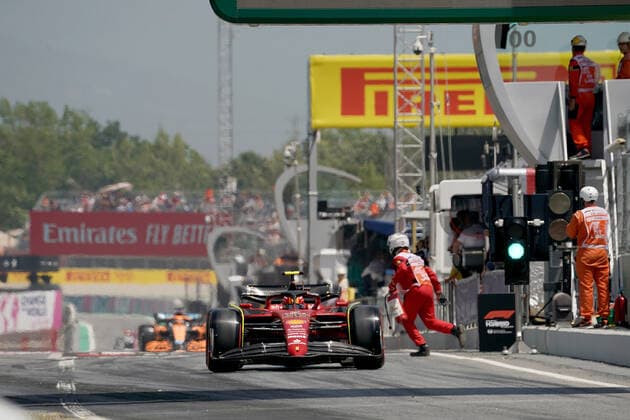 21 05 2022, Circuit de Catalunya, Barcelona, F1 Pirelli Grand Prix of Spain 2022 , in picture Carlos Sainz Jr ESP , Scuderia Ferrari Photo EU Images Barcelona Circuit de Catalunya Catalunya Spain  eu-images-506