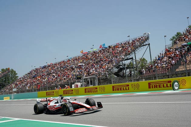 21 05 2022, Circuit de Catalunya, Barcelona, F1 Pirelli Grand Prix of Spain 2022 , in picture Kevin Magnussen DNK , Haas F1 Team Foto EU Images Barcelona Circuit de Catalunya Catalunya Spain  eu-images-506