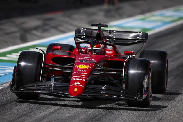 16 LECLERC Charles (mco), Scuderia Ferrari F1-75, action during the Formula 1 Pirelli Grand Premio de Espana 2022, 6th round of the 2022 FIA Formula One World Championship, WM, Weltmeisterschaft on the Circuit de Barcelona-Catalunya, from May 20 to 22, 2022 in Montmelo, Spain - F1 - SPANISH GRAND PRIX 2022 DPPI Panoramic  00122015_XR3_8465.JPG_