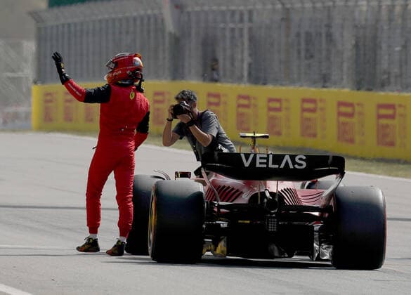 F1 Pirelli Grand Prix of Spain 2022 21 05 2022, Circuit de Catalunya, Barcelona, F1 Pirelli Grand Prix of Spain 2022 , in the picture 3 starting place for Carlos Sainz Jr ESP , Scuderia Ferrari nordphotoxGmbHx xBratic nph00250