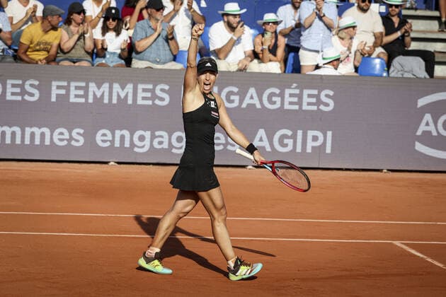 May 21, 2022 Strasbourg, Final tennis, Angelique Kerber (GER) 2022 Internationaux de Strasbourg TENNIS : Internationaux de Strasbourg IS22 - 21 05 2022 ElyxandroCegarra Panoramic 