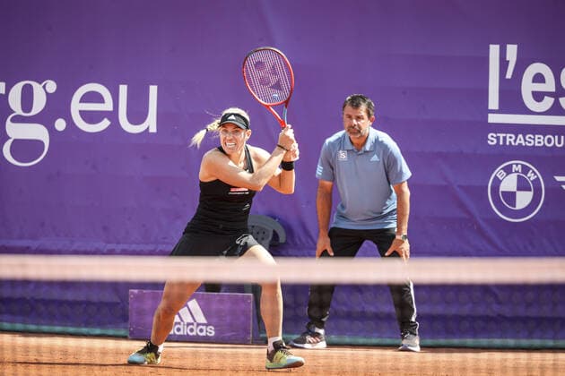May 21, 2022 Strasbourg, Final tennis, Angelique Kerber (GER) 2022 Internationaux de Strasbourg TENNIS : Internationaux de Strasbourg IS22 - 21 05 2022 ElyxandroCegarra Panoramic 
