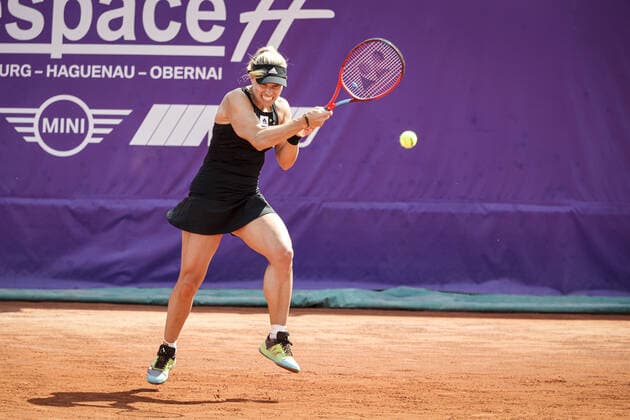 May 21, 2022 Strasbourg, Final tennis, Angelique Kerber (GER) 2022 Internationaux de Strasbourg TENNIS : Internationaux de Strasbourg IS22 - 21 05 2022 ElyxandroCegarra Panoramic 
