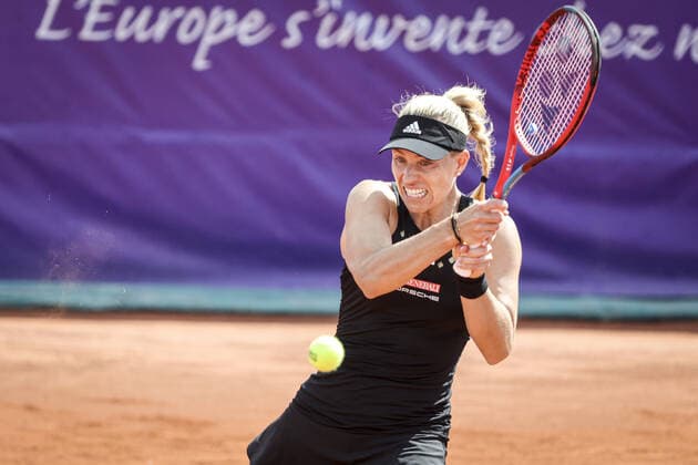 May 21, 2022 Strasbourg, Final tennis, Angelique Kerber (GER) 2022 Internationaux de Strasbourg TENNIS : Internationaux de Strasbourg IS22 - 21 05 2022 ElyxandroCegarra Panoramic 