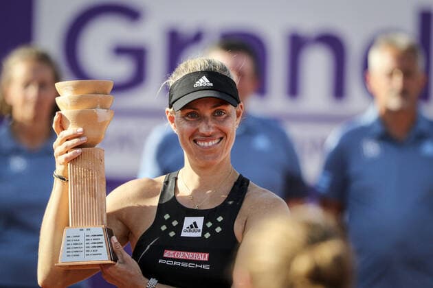 May 21, 2022 Strasbourg, Final tennis, Angelique Kerber (GER) 2022 Internationaux de Strasbourg TENNIS : Internationaux de Strasbourg IS22 - 21 05 2022 ElyxandroCegarra Panoramic 