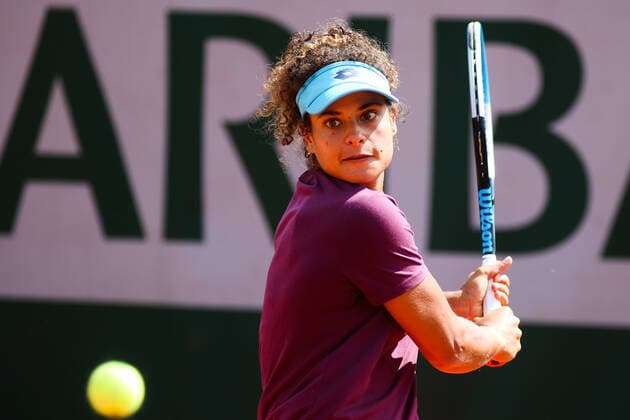 Roland Garros Kids Day Mayar Sherif practicing in Roland Garros kids day, one day before the main draw finals, on May 21, 2022. Paris France  Copyright: xIbrahimxEzzatx originalFilename:ezzat-notitle220521_npXu8.jpg