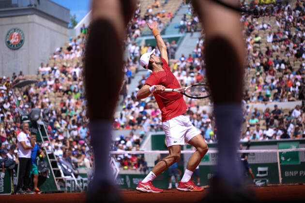 2022 French Open - Previews Novak Djokovic practicing during Roland Garros Kids Day, one day before the mais draw finals, on May 21, 2022 in Paris, France. Paris France  Copyright: xIbrahimxEzzatx originalFilename:ezzat-notitle220521_np2SL.jpg