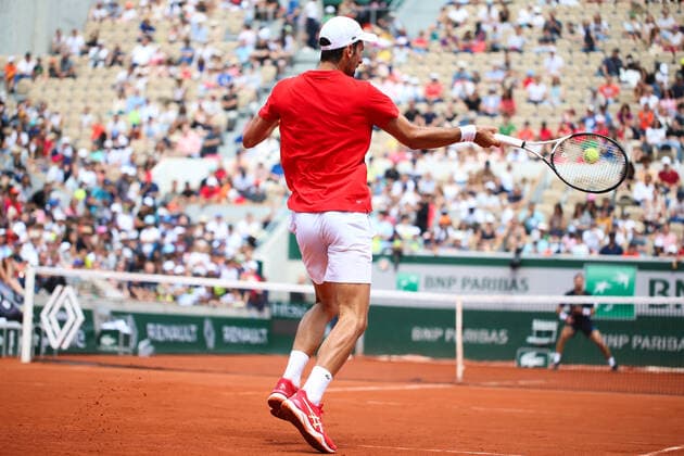 2022 French Open - Previews Novak Djokovic practicing during Roland Garros Kids Day, one day before the mais draw finals, on May 21, 2022 in Paris, France. Paris France  Copyright: xIbrahimxEzzatx originalFilename:ezzat-notitle220521_np3SC.jpg