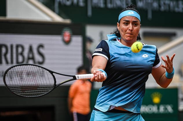 May 22, 2022, Paris, France, France: Ons JABEUR of Tunisia during the Day one of Roland-Garros 2022, French Open 2022, Grand Slam tennis tournament at the Roland-Garros stadium on May 22, 2022 in Paris, France. Paris France - ZUMAm308 20220522_zsp_m308_006 Copyright: xMatthieuxMirvillex