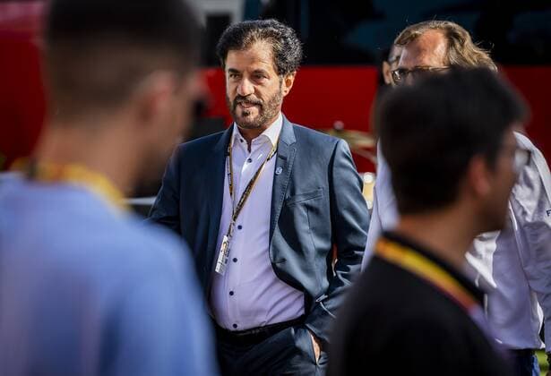 BARCELONA Mohammed Ben Sulayem, president of motorsport federation FIA, ahead of the F1 Grand Prix of Spain at Circuit de Barcelona Catalunya on May 22, 2022 in Barcelona, Spain REMKO DE WAAL F1 Grand Prix of Spain, RACE 2022 xVIxANPxSportx xxANPxIVx 449016688 originalFilename: 449016688.jpg