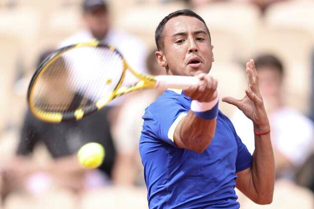 TENNIS - French Open 2022 PARIS,FRANCE,22.MAY.22 - TENNIS - ATP, Tennis Herren World Tour, French Open, Roland Garros, Grand Slam. Image shows Hugo Dellien (BOL).  GEPAxpictures xPatrickxSteiner