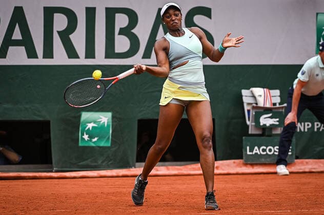 May 22, 2022, Paris, France, France: Sloane STEPHENS of United States during the Day one of Roland-Garros 2022, French Open 2022, Grand Slam tennis tournament at the Roland-Garros stadium on May 22, 2022 in Paris, France. Paris France - ZUMAm308 20220522_zsp_m308_011 Copyright: xMatthieuxMirvillex