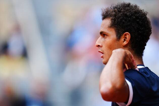 Mandatory Credit: Photo by Javier Garcia Shutterstock (12942474ck) Juan Pablo Varillas in first round action French Open Tennis, Day 1, Roland Garros, Paris, France - 22 May 2022 French Open Tennis, Day 1, Roland Garros, Paris, France - 22 May 2022  Copyright: xJavierxGarcia Shutterstockx 12942474ck