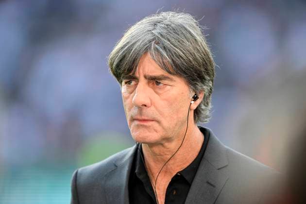 before the start of the match in the interview Ex national coach coach Jogi Joachim Loew GER 79 DFB Pokalfinale SC Freiburg SCF vs RB Leipzig RBL Olympiastadion Berlin 21 05 2022 DFL REGULATIONS PROHIBIT ANY USE OF PHOTOGRAPHS AS IMAGE SEQUENCES AND OR QUASI VIDEO 79 DFB Pokalfinale SC Freiburg SCF vs RB Leipzig RBL