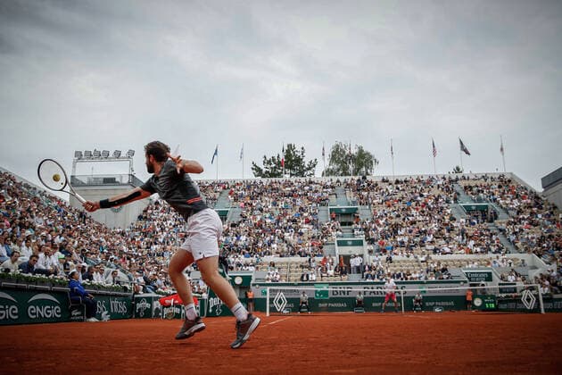 Quentin HALYS (FRA) contre John ISNER (USA) TENNIS : Roland Garros 2022 - 22 05 2022 AurelienMorissard Panoramic 