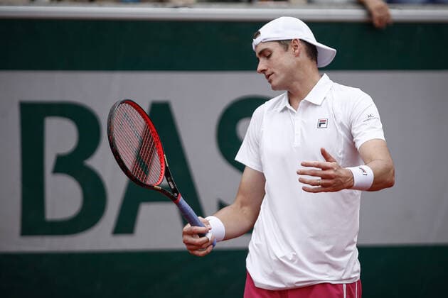 Deception de John ISNER (USA) contre Quentin HALYS (FRA) TENNIS : Roland Garros 2022 - 22 05 2022 AurelienMorissard Panoramic 