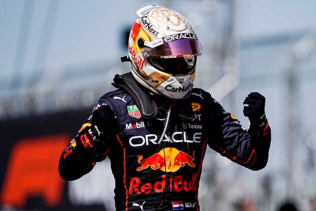 May 22, 2022, Montmelo, Spain: MAX VERSTAPPEN of the Netherlands and Red Bull Racing is seen after winning the 2022 FIA Formula 1 Spanish Grand Prix at Circuit de Barcelona - Catalunya in Montmelo, Italy. Montmelo Spain - ZUMAg147 20220522_zap_g147_004 Copyright: xJamesxGasperottix