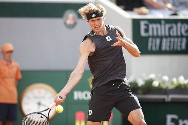 22 05 2022, Tennis, French Open 2022 Roland Garros, FRA, Paris, Roland Garros picture v li Alexander Zverev GER Copyright: HMBxMedia AntonioxBorga