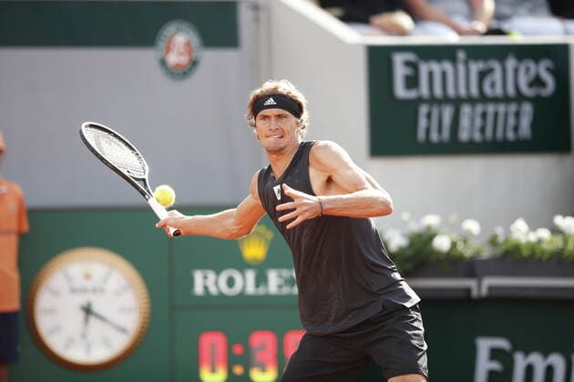 22 05 2022, Tennis, French Open 2022 Roland Garros, FRA, Paris, Roland Garros picture v li Alexander Zverev GER Copyright: HMBxMedia AntonioxBorga