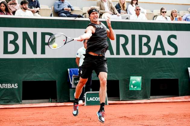 TENNIS - French Open 2022 PARIS,FRANCE,22.MAY.22 - TENNIS - ATP, Tennis Herren World Tour, French Open, Roland Garros, Grand Slam. Image shows Alexander Zverev (GER).  GEPAxpictures xPatrickxSteiner