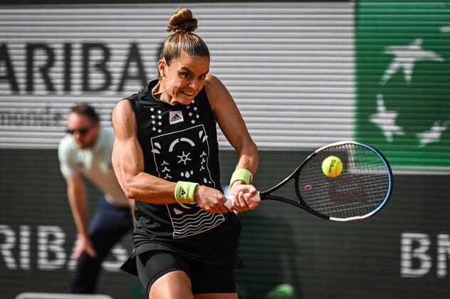 May 22, 2022, Paris, France, France: Maria SAKKARI of Greece during the Day one of Roland-Garros 2022, French Open 2022, Grand Slam tennis tournament at the Roland-Garros stadium on May 22, 2022 in Paris, France. Paris France - ZUMAm308 20220522_zsp_m308_048 Copyright: xMatthieuxMirvillex