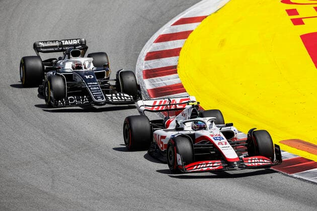 47 Mick Schumacher DEU, Haas F1 Team , 10 Pierre Gasly FRA, Scuderia AlphaTauri , F1 Grand Prix of Spain at Circuit de Barcelona Catalunya on May 22, 2022 in Barcelona, Spain Photo by HOCH ZWEI Barcelona Spain
