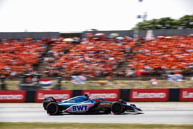 14 Fernando Alonso ESP, BWT Alpine F1 Team , F1 Grand Prix of Spain at Circuit de Barcelona Catalunya on May 22, 2022 in Barcelona, Spain Photo by HOCH ZWEI Barcelona Spain