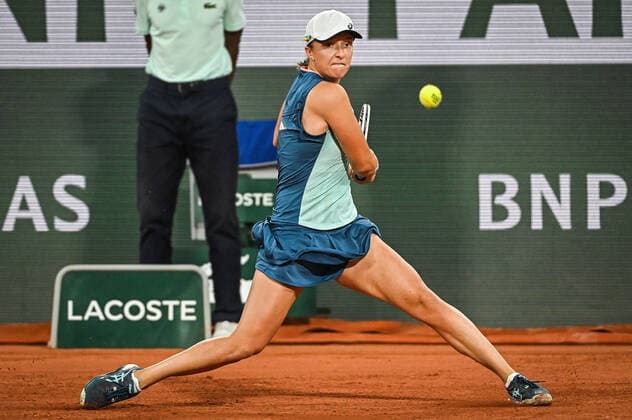 May 23, 2022, Paris, France, France: Iga SWIATEK of Poland during the Day two of Roland-Garros 2022, French Open 2022, Grand Slam tennis tournament at the Roland-Garros stadium on May 23, 2022 in Paris, France. Paris France - ZUMAm308 20220523_zsp_m308_014 Copyright: xMatthieuxMirvillex