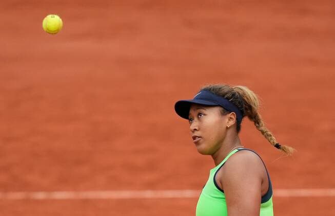 Mandatory Credit: Photo by Dave Shopland Shutterstock (12943993a) Japan s Naomi Osaka loses in straight sets in 1st round French Open Tennis, Day 2, Roland Garros, Paris, France - 23 May 2022 French Open Tennis, Day 2, Roland Garros, Paris, France - 23 May 2022  Copyright: xDavexShopland Shutterstockx 12943993a