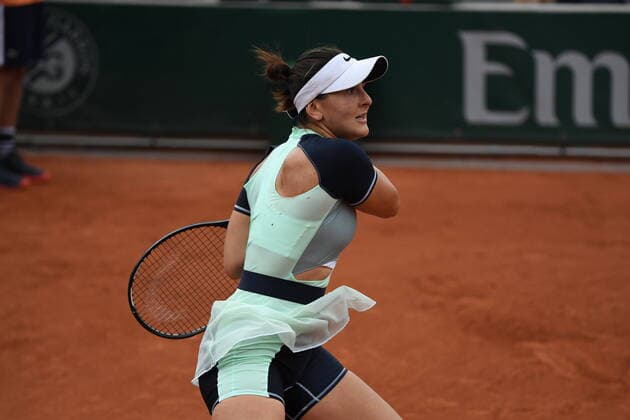 Tennis - Roland Garros 2022 - Bianca Andreescu -Canada TENNIS : Roland Garros 2022 - France - 23 05 2022 ChrysleneCaillaud Panoramic 