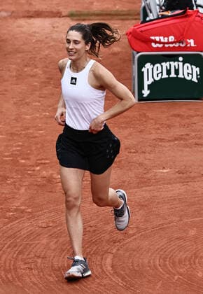 Andrea Petkovic, GER, during first round of 2022 French Open at Roland Garros, Paris, 23 05 2022