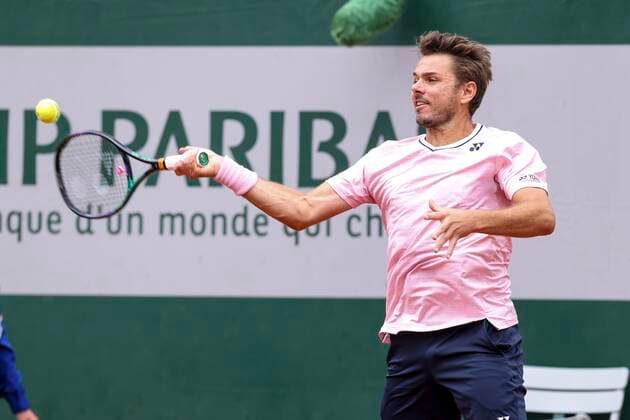 TENNIS - French Open 2022 PARIS,FRANCE,23.MAY.22 - TENNIS - ATP, Tennis Herren World Tour, French Open, Roland Garros, Grand Slam. Image shows Stan Wawrinka (SUI).  GEPAxpictures xPatrickxSteiner