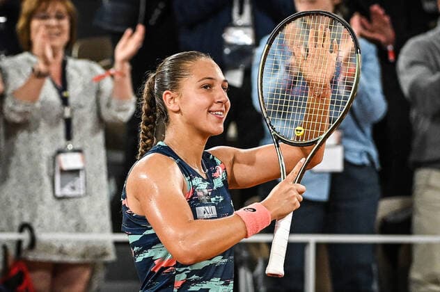 May 23, 2022, Paris, France, France: Diane PARRY of France celebrates his point during the Day two of Roland-Garros 2022, French Open 2022, Grand Slam tennis tournament at the Roland-Garros stadium on May 23, 2022 in Paris, France. Paris France - ZUMAm308 20220523_zsp_m308_024 Copyright: xMatthieuxMirvillex