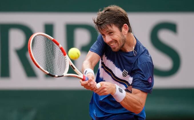 Mandatory Credit: Photo by Dave Shopland Shutterstock (12943993at) Great Britain s Cameron Norrie in 1st round action French Open Tennis, Day 2, Roland Garros, Paris, France - 23 May 2022 French Open Tennis, Day 2, Roland Garros, Paris, France - 23 May 2022  Copyright: xDavexShopland Shutterstockx 12943993at