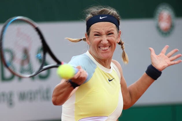 2022 French Open - Day Two Victoria Azarenka during her match against Ana Bogdan on court 14 in the 2022 French Open finals day two. Paris France  Copyright: xIbrahimxEzzatx originalFilename:ezzat-notitle220523_npmCR.jpg