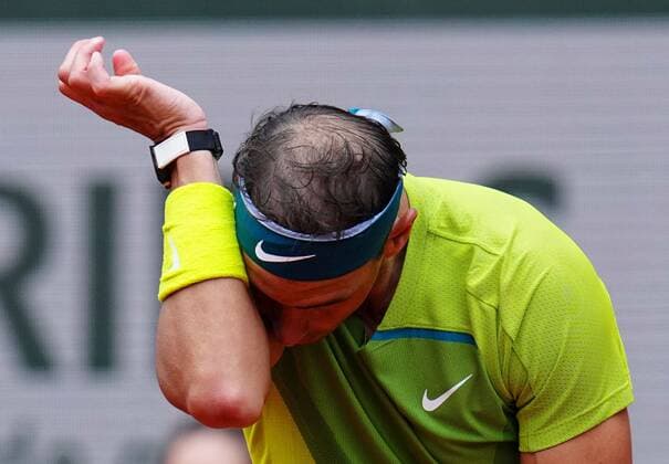 Mandatory Credit: Photo by Javier Garcia Shutterstock (12942478an) Rafael Nadal in first round action French Open Tennis, Day 2, Roland Garros, Paris, France - 23 May 2022 French Open Tennis, Day 2, Roland Garros, Paris, France - 23 May 2022  Copyright: xJavierxGarcia Shutterstockx 12942478an