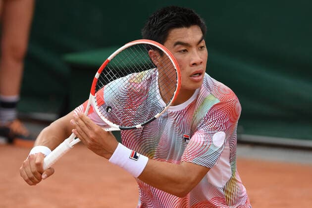 Tennis - Roland Garros 2022 - Brandon Nakashima - USA TENNIS : Roland Garros 2022 - France - 23 05 2022 ChrysleneCaillaud Panoramic 