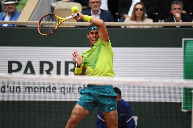 Tennis - Roland Garros 2022 - Rafael Nadal - Espagne TENNIS : Roland Garros 2022 - France - 23 05 2022 ChrysleneCaillaud Panoramic 