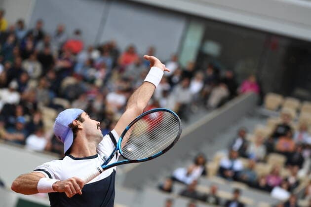 Tennis - Roland Garros 2022 - Jordan Thompson - Australie TENNIS : Roland Garros 2022 - France - 23 05 2022 ChrysleneCaillaud Panoramic 