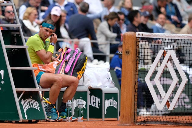 May 23, 2022, Paris, France: RAPHAEL NADAL of Spain return the ball to JORDAN THOMPSON of Australia during the first round at the French Open 2022, Grand Slam tennis tournament at the Roland-Garros Stadium - Paris France..Raphael Nadal won : 6:2 6:2 6:2 Paris France - ZUMAp119 20220523_zaf_p119_033 Copyright: xPierrexSteveninx